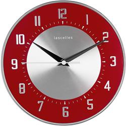 Deco Domed Clock, Red - 20.5cm