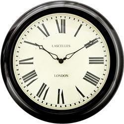 Black Station Clock - 45.5cm