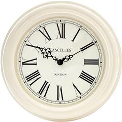 Lacelles Classic Wall Clock  in Cream - 32cm