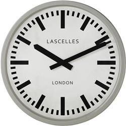 Large Industrial Grey Clock - 55 cm